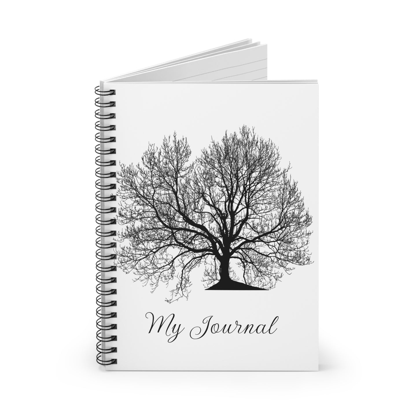 Artistic Tree Spiral Notebook - My Journal, Nature Lover's Gift, Writing Diary, School Supplies, Eco-Friendly Stationery