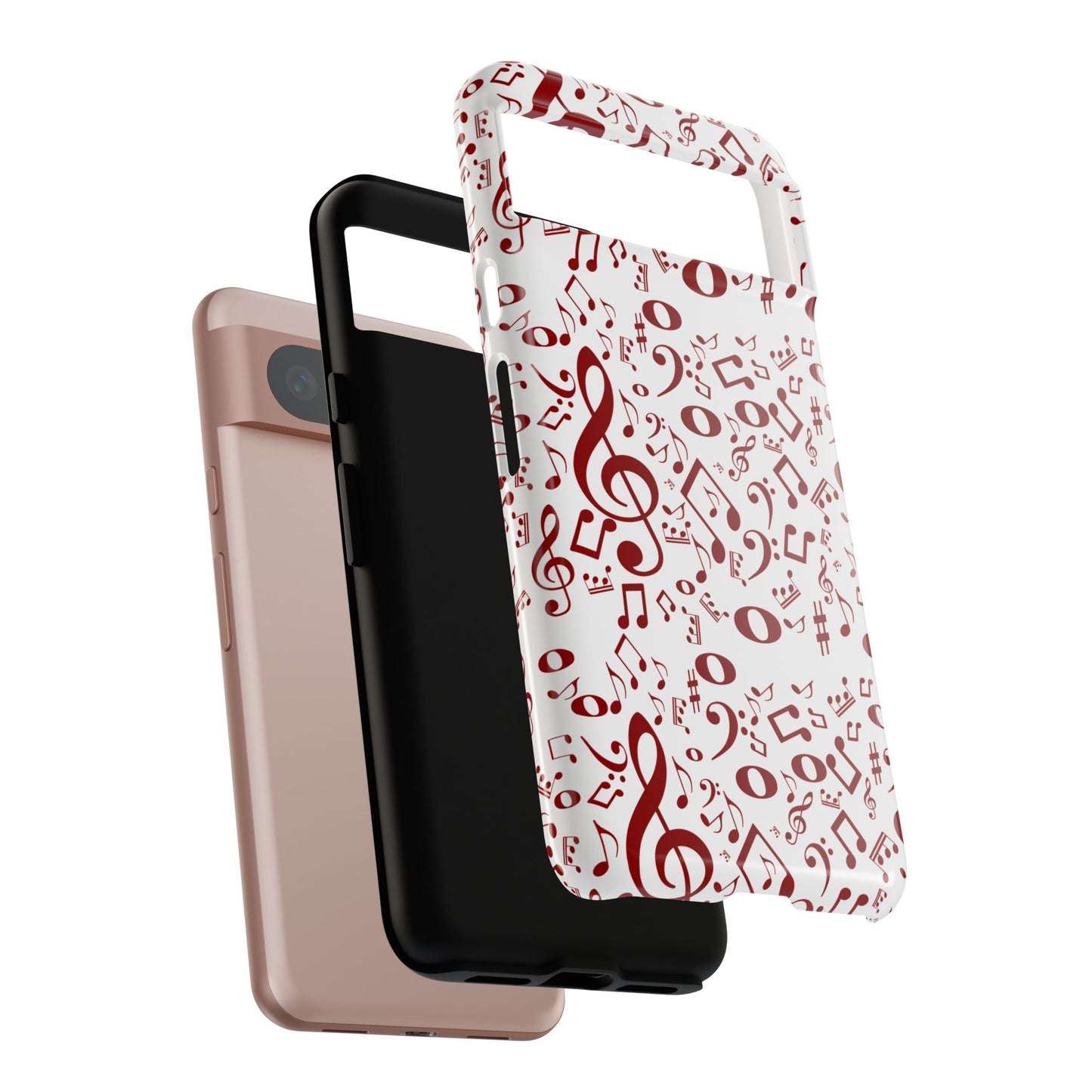 Musical Note Phone Case, Tough iPhone Cover, Gift for Musicians, Customizable, Music Lover's Accessory, Durable Phone Protection
