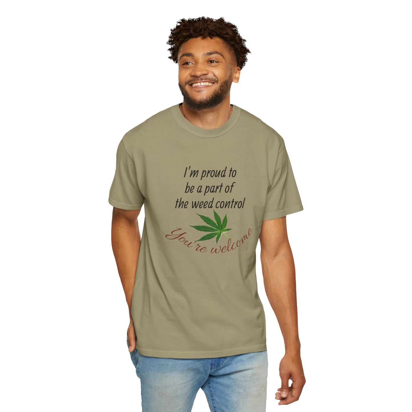 Proud Weed Control Unisex T-shirt, Cannabis Enthusiast Gift, Stoner Humor Tee, Eco-Friendly Apparel, Perfect for 420 Celebrations