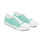Mint Canvas Low Top Sneakers — Casual Everyday Shoes