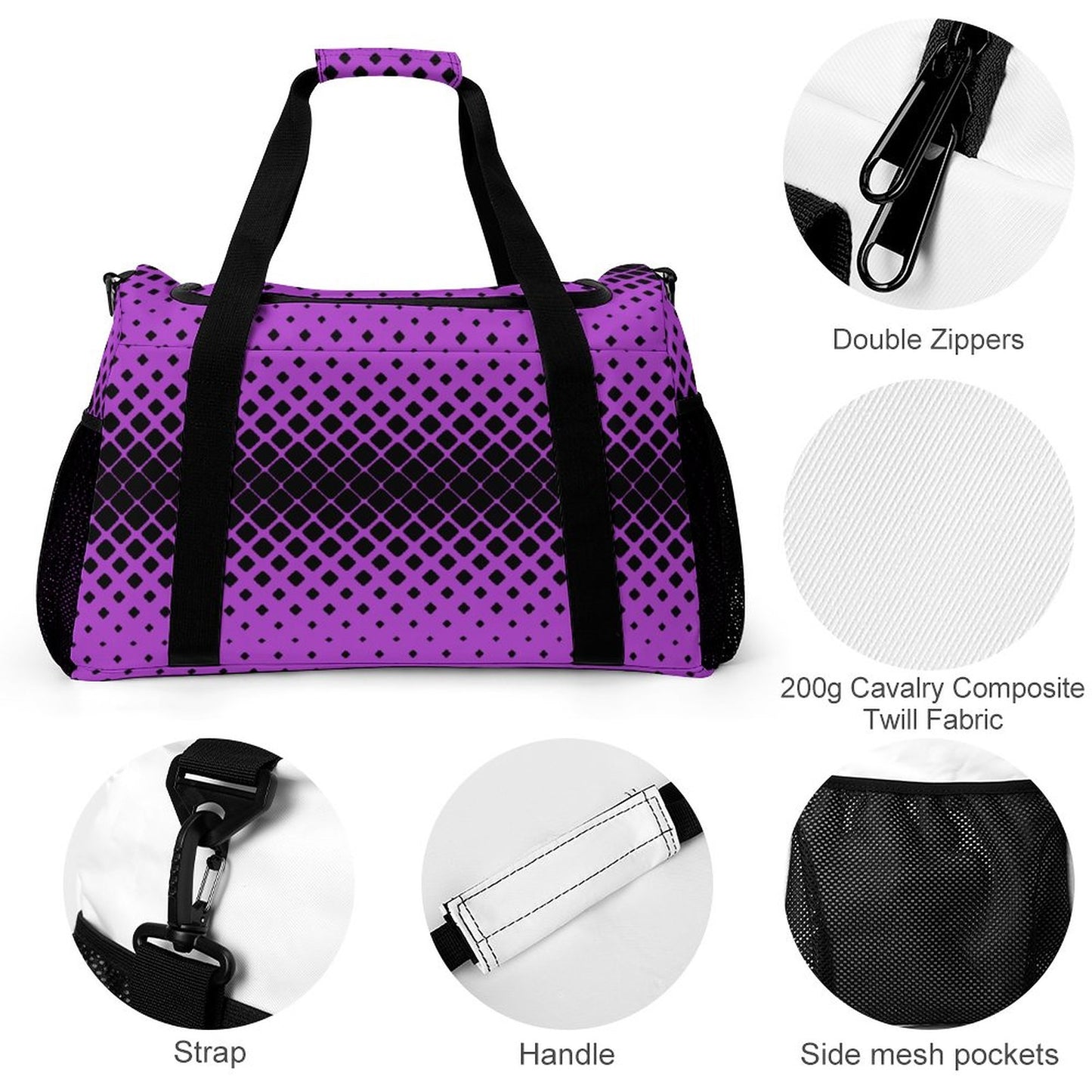 Travel Duffel Bag - Purple