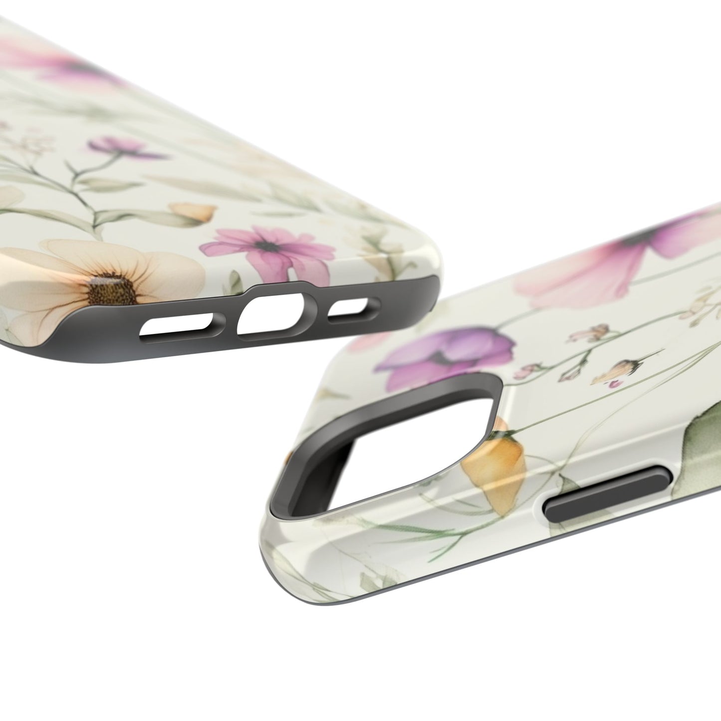 Floral Watercolor Magnetic Impact-Resistant Phone Case