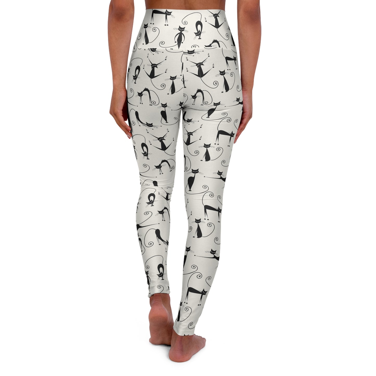 Stylish Cat-Themed High Waisted Yoga Leggings | Perfect for Yoga, Fitness, Cat Lovers, Casual Wear & Gift Ideas