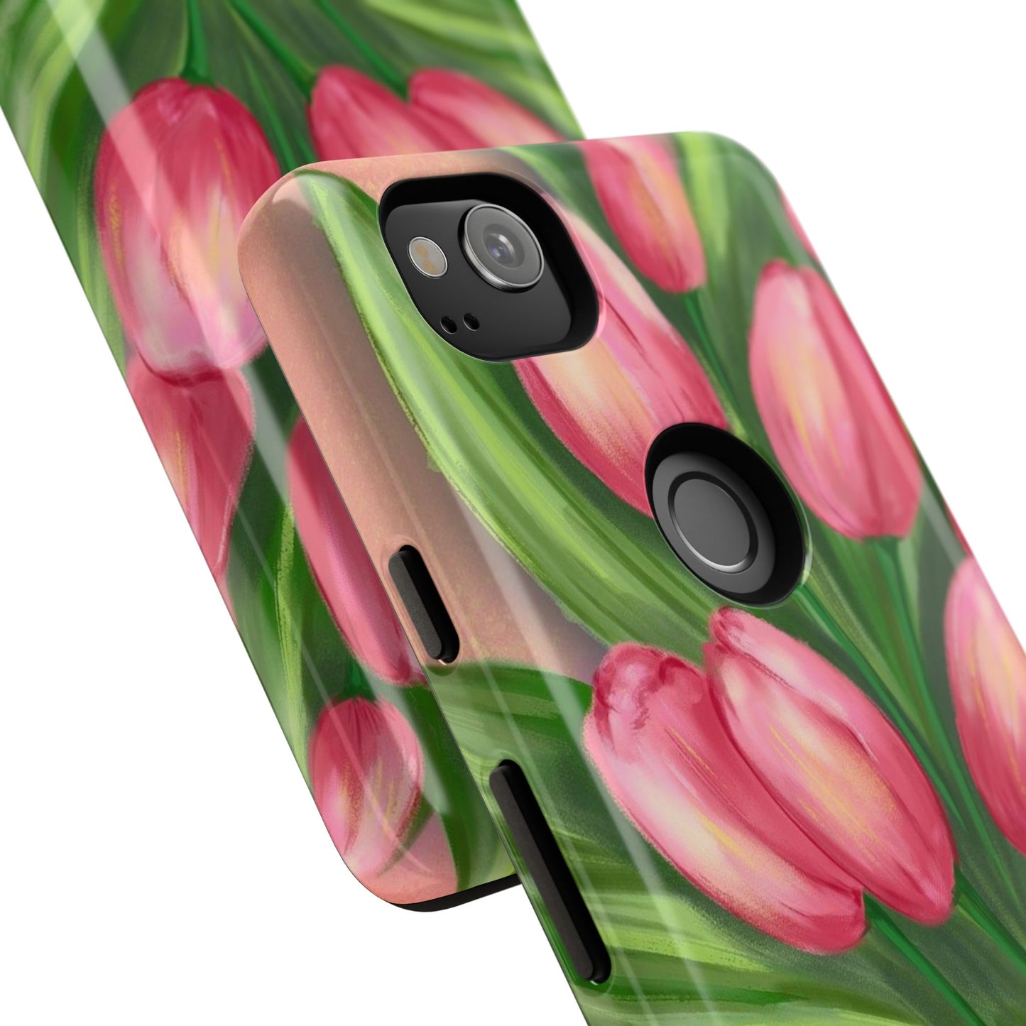 Floral Phone Case with Vibrant Tulips - Tough Cases for Garden Lovers, Spring Gifts, Nature Enthusiasts, Unique Gadget Accessories, [...]