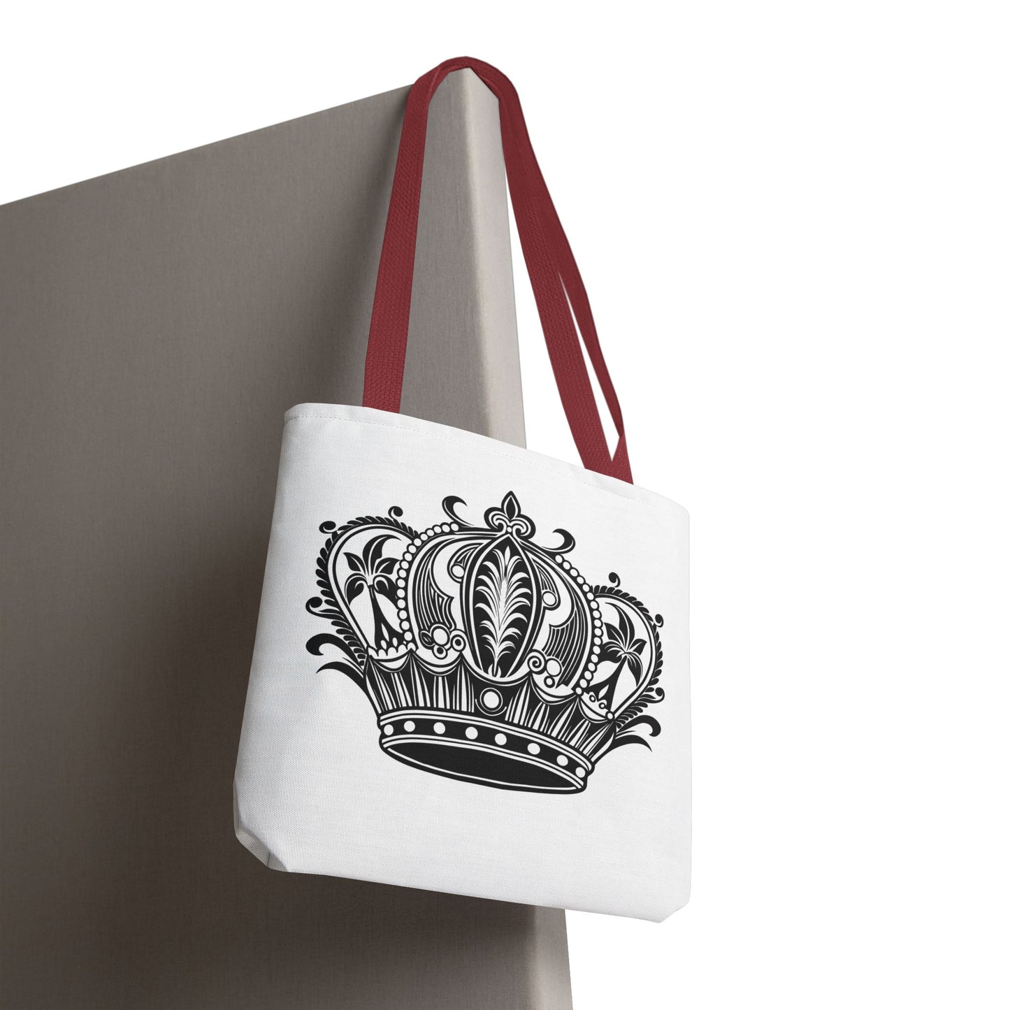 Crown Design Tote Bag, Royal Style Shopping Tote, Chic Grocery Bag, Gift for Her, Fashionable Accessories