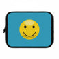 Smiley Face Laptop Sleeve | Cute Laptop Case, Tech Accessory, Gift for Students, Personalized Tech Sleeve, Vibrant Laptop Cover