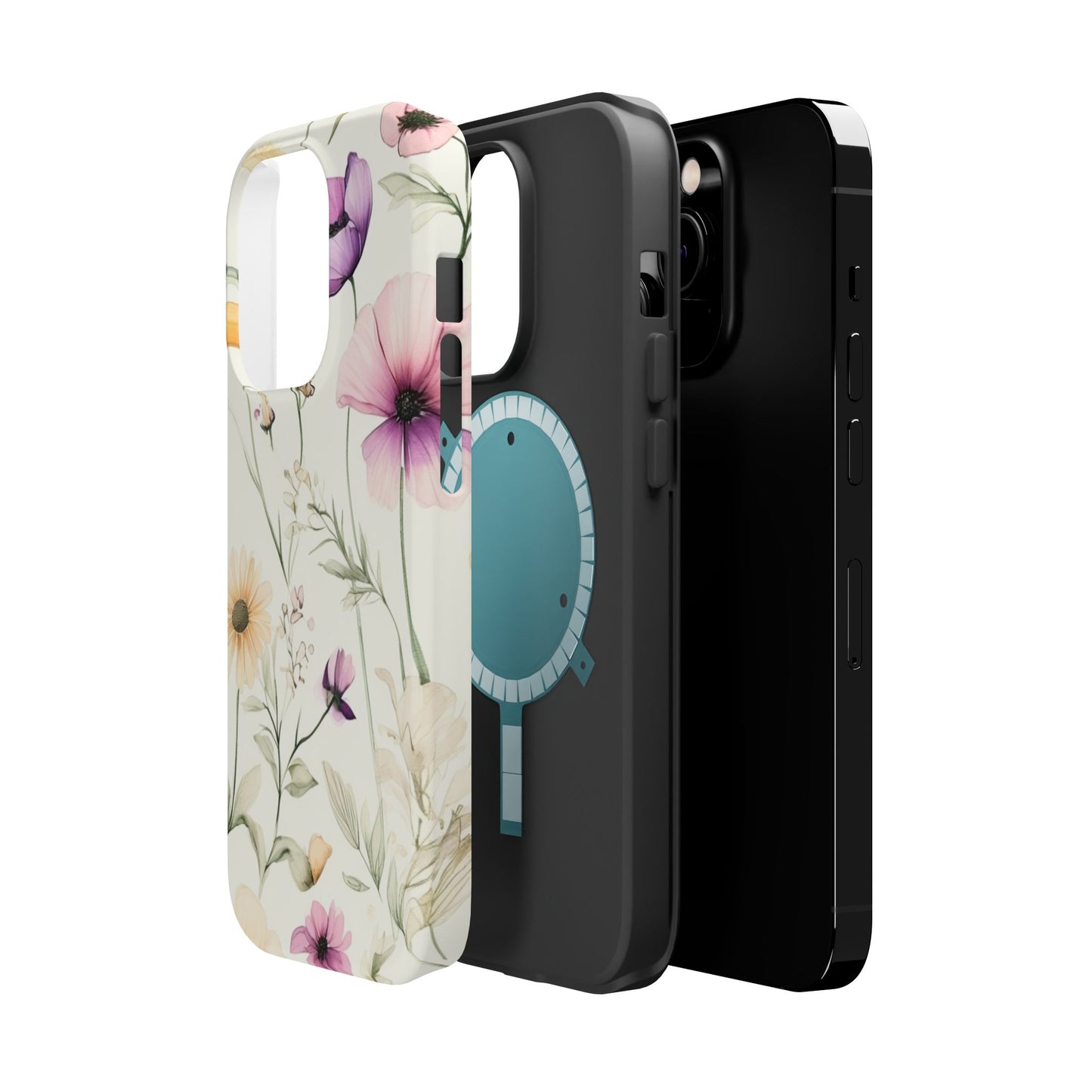 Floral Watercolor Magnetic Impact-Resistant Phone Case