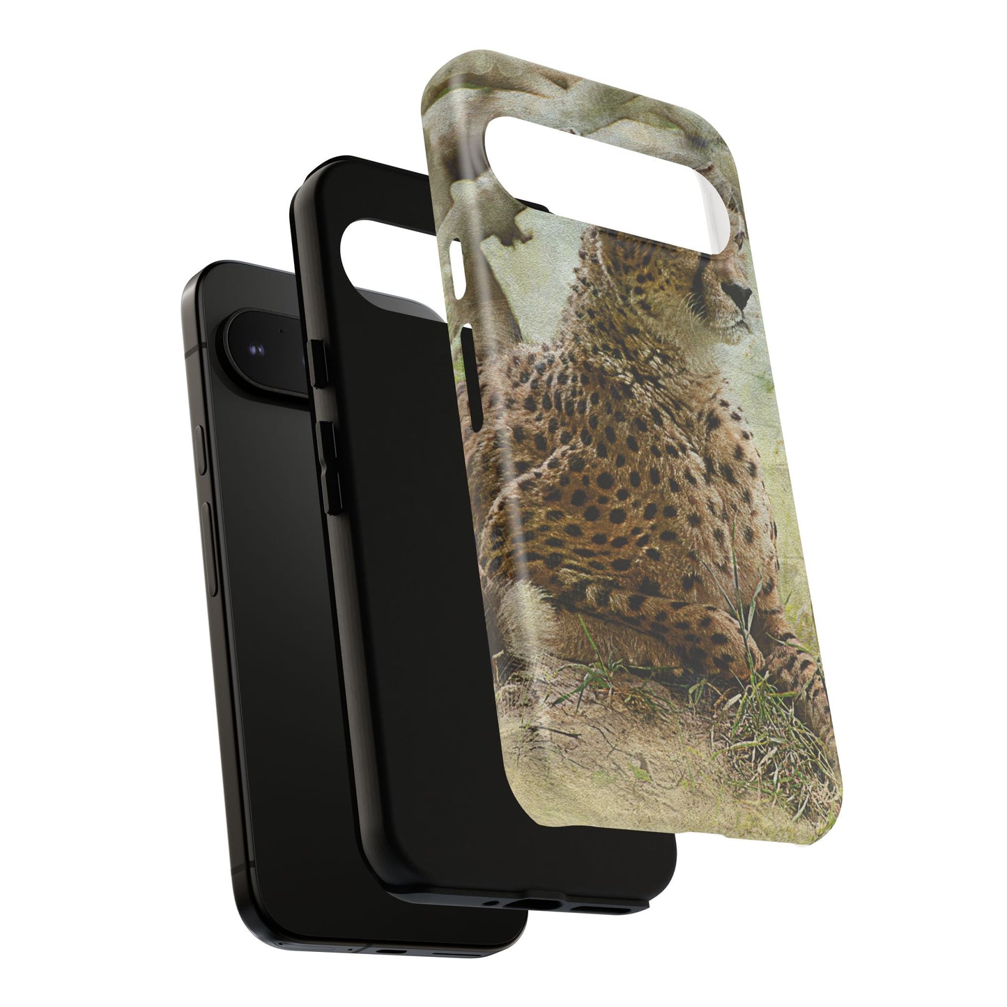 Cheetah Phone Case, Tough Cases, Animal Lover Gift, Wildlife Protection, Eco-Friendly Mobile Cover, Unique Phone Accessory