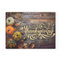 Thanksgiving Glass Cutting Board - Festive Kitchen Decor