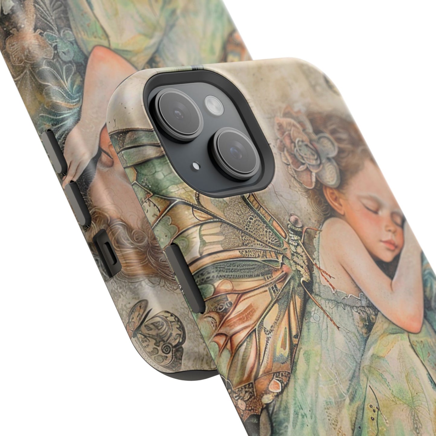 Fairy Sleeping Phone Case — Magnetic Impact-Resistant iPhone Cover