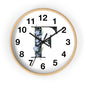 Personalized Floral Initial Wall Clock - Beautiful Home Decor, Gift for Her, Wedding, Housewarming, Mother's Day, Custom Timepiece