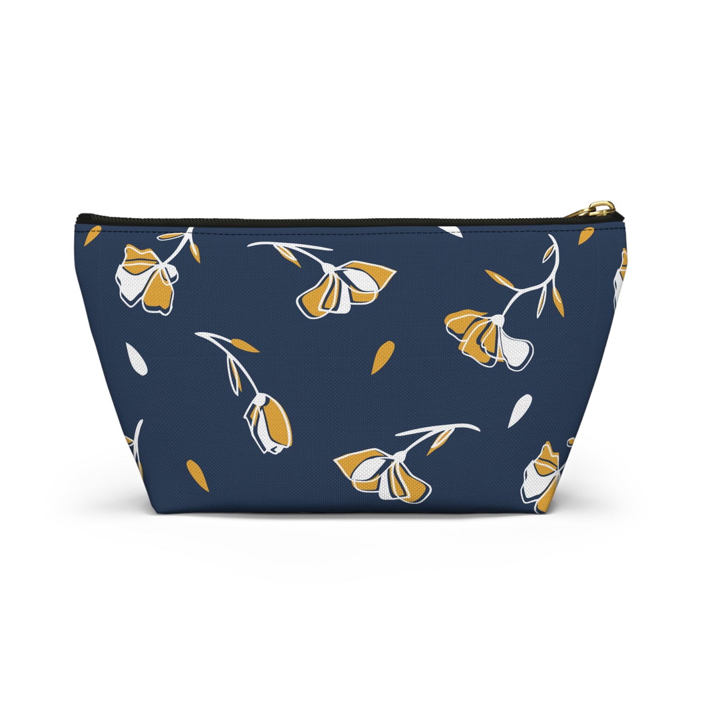 Floral Accessory Pouch - Stylish Makeup Bag, Travel Organizer, Gift for Her, Cosmetic Clutch, Everyday Use, Elegant Flower Design