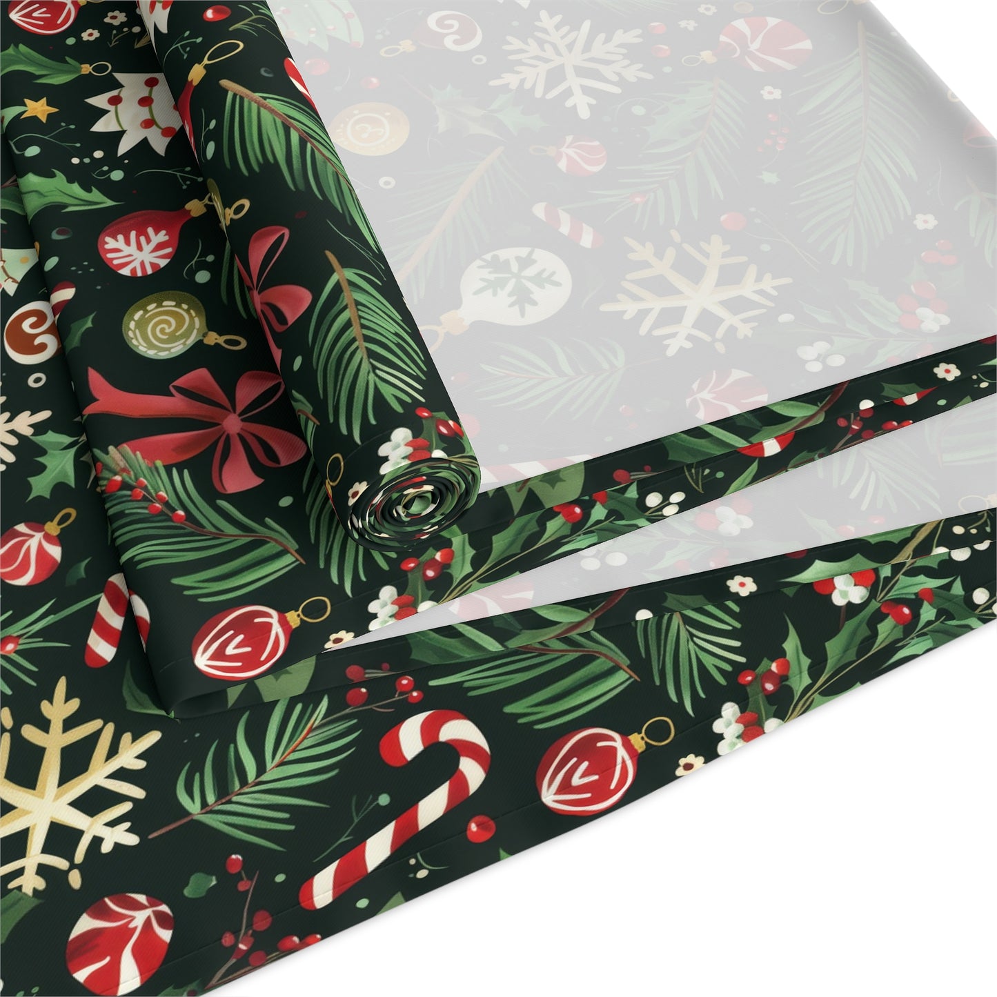 Festive Holiday Table Runner, Seasonal Decor for Parties, Christmas Tablecloth, Winter Home Accessory, Table Decoration