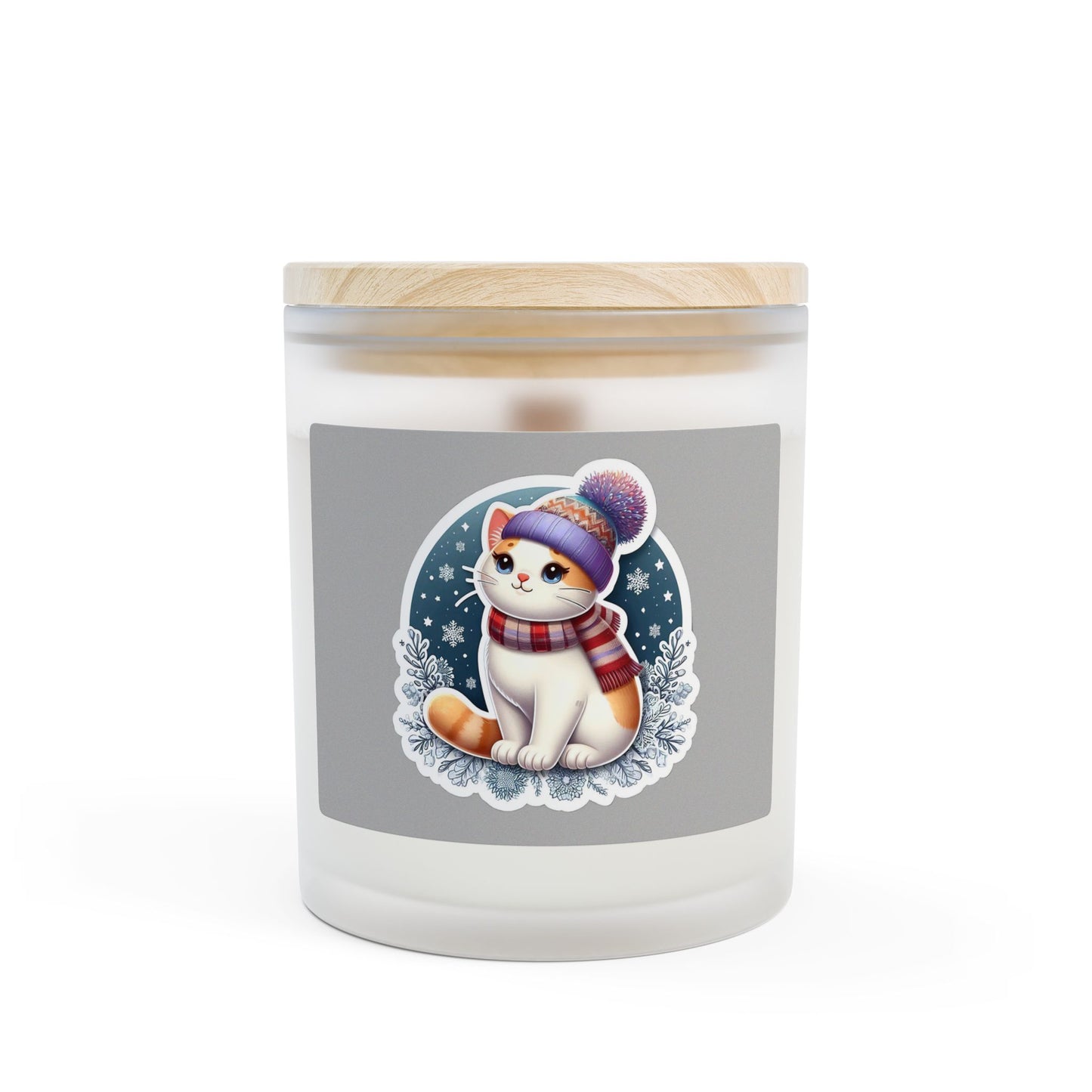 Cozy Cat Candle, Winter Vibes, Hand Poured Fragrance, Cat Lover Gift, Holiday Decor, Relaxation, Home Fragrance