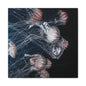 Jellyfish Swarm Matte Stretched Canvas