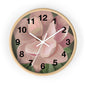 Floral Wall Clock - Elegant Timepiece, Home Decor, Gift for Flower Lovers, Mother's Day, Spring Decor, Nature Inspired