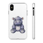 Cute Hippo Phone Case, Unique Tough Cases, Animal Lover Gift, Cute Animal Design, Baby Animal Phone Accessory