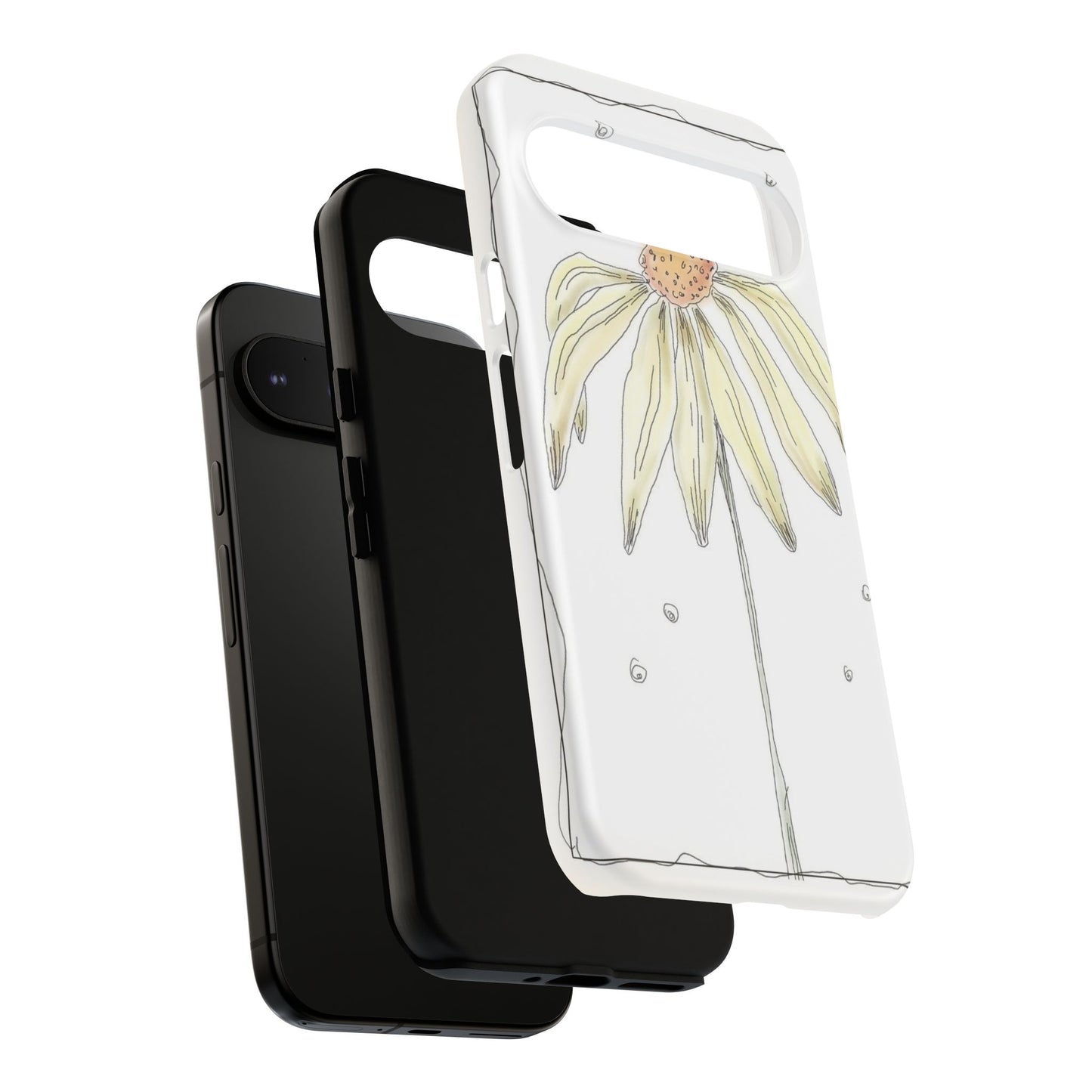 Flower Phone Case with Delicate Design, Tough Phone Cover, Nature Lover Gift, Floral Tech Accessory, Stylish Phone Protection