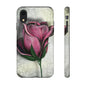 Rose Phone Case – Tough Cases, Floral Phone Cover, Gift for Her, Minimalist Design, Nature Lover's Accessory, Birthday Gift Idea