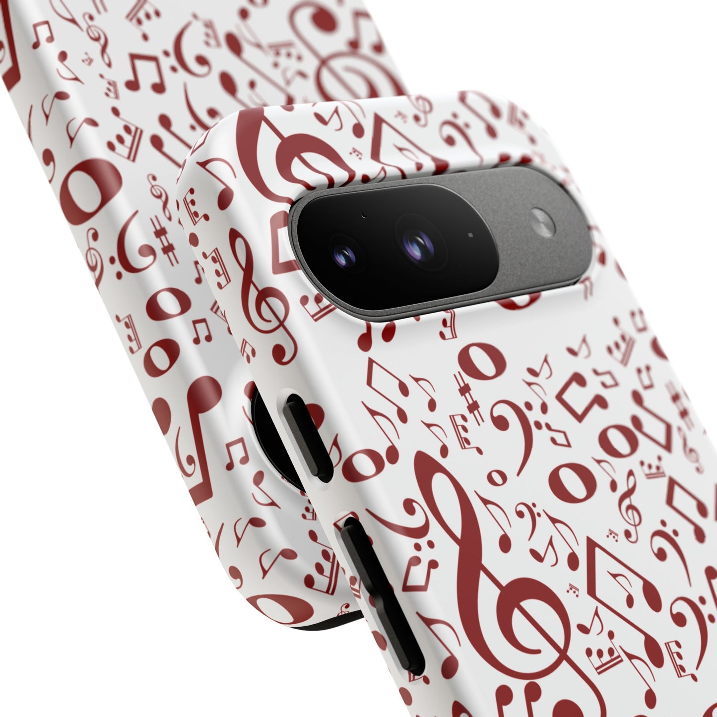 Musical Note Phone Case, Tough iPhone Cover, Gift for Musicians, Customizable, Music Lover's Accessory, Durable Phone Protection