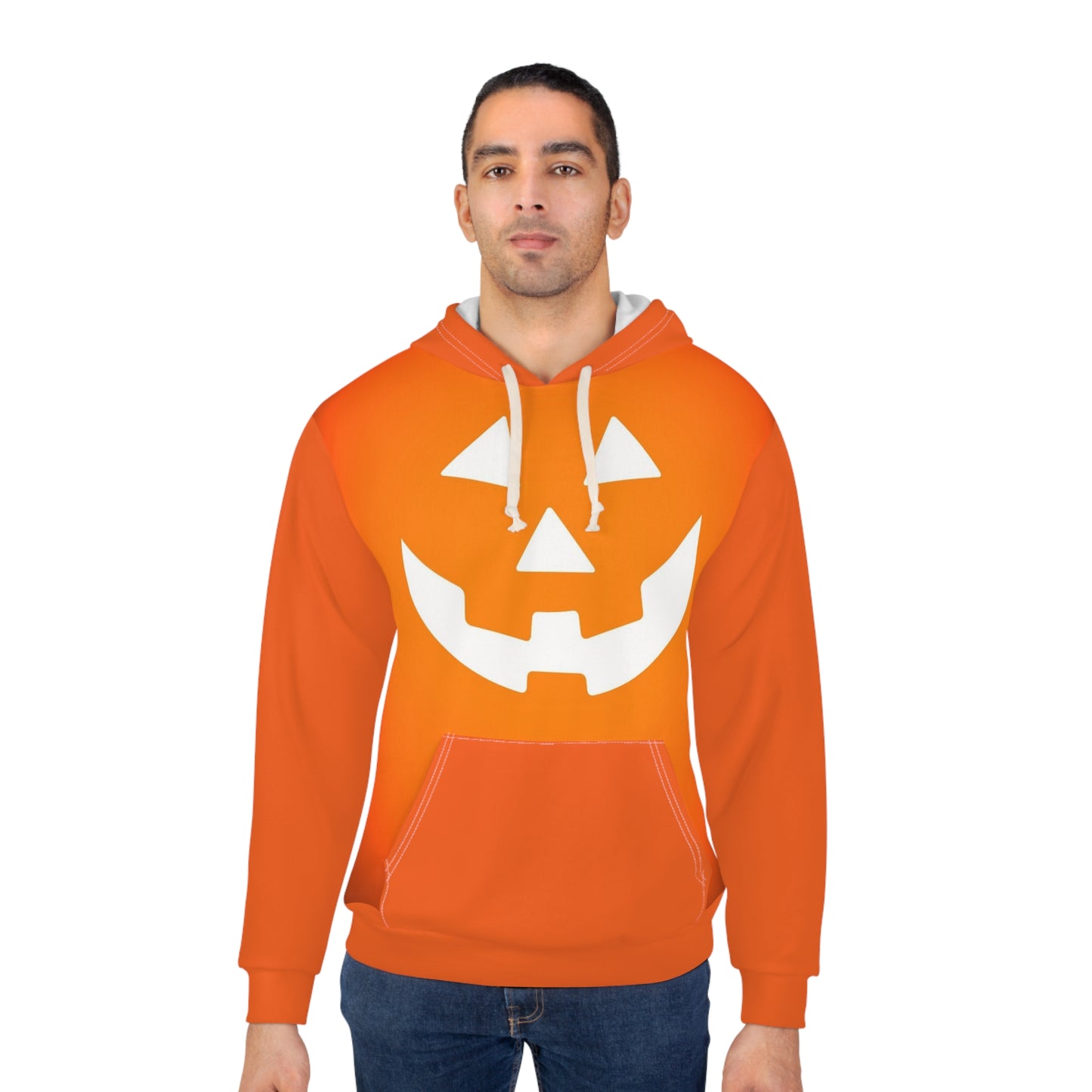 Halloween Pumpkin Unisex Pullover Hoodie, Spooky Season Apparel, Fall Fashion, Trick or Treat Hoodie, Gift for Halloween Lover