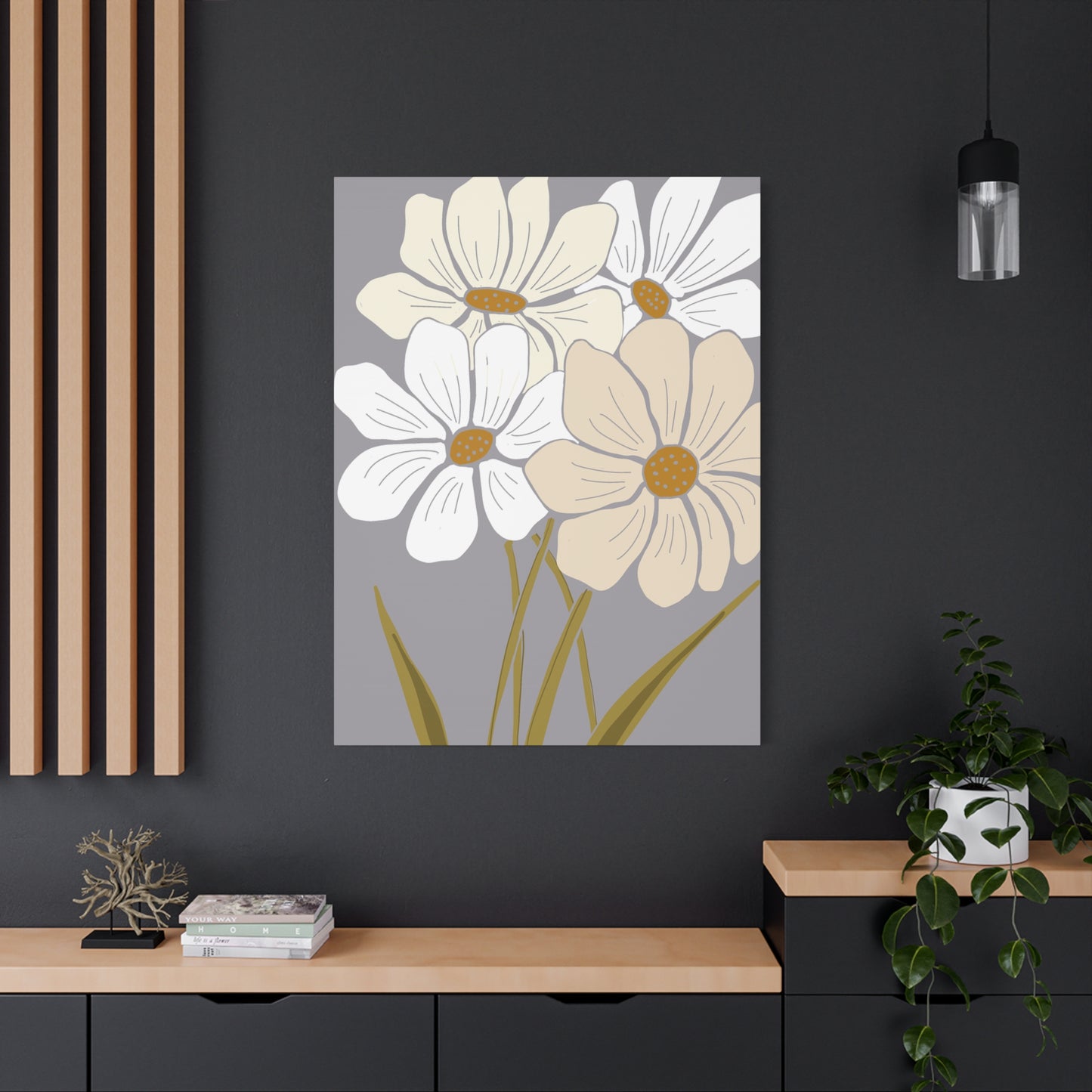 Copy of Copy of Matte Canvas, Stretched, 1.25" Tulips Pink and Purple Flowers