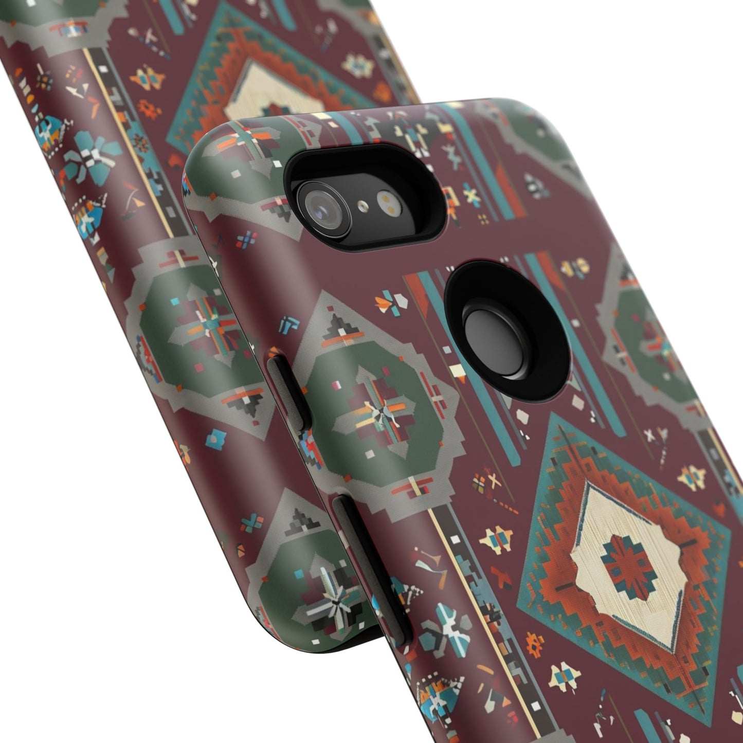 Tribal Pattern Phone Case - Boho Chic, Tough Durable Cover, Stylish Tech Accessory, Gift for Him/Her, Festival Essentials
