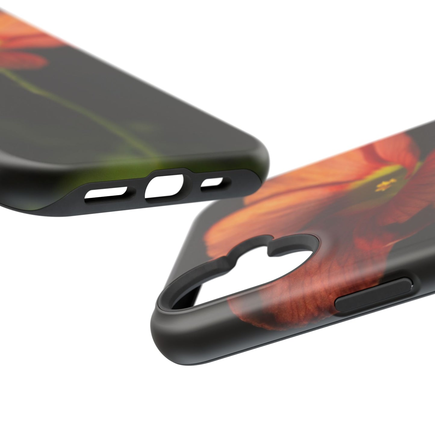 Poppy Bloom Magnetic Impact Phone Case — Slim Protective Floral Design