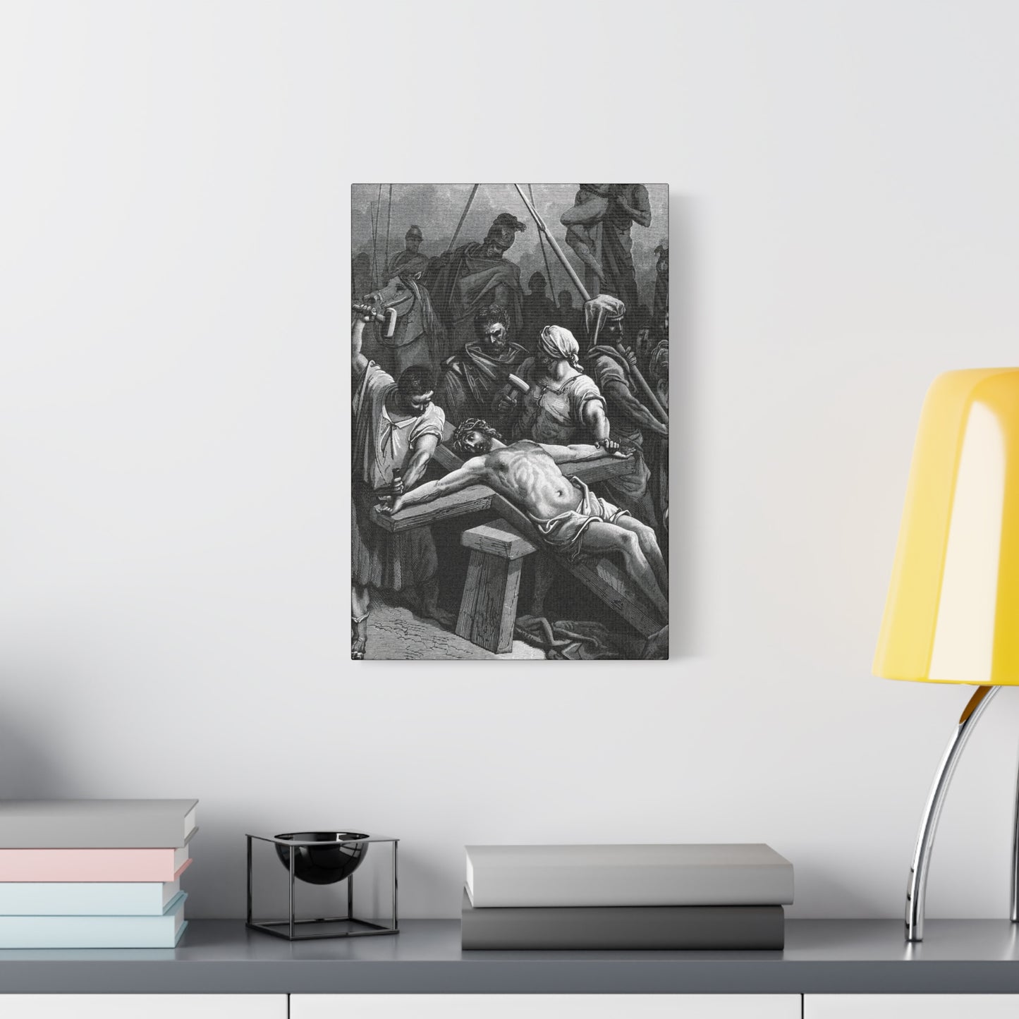 Crucifixion Art Matte Canvas Print – Stretched Religious Wall Decor