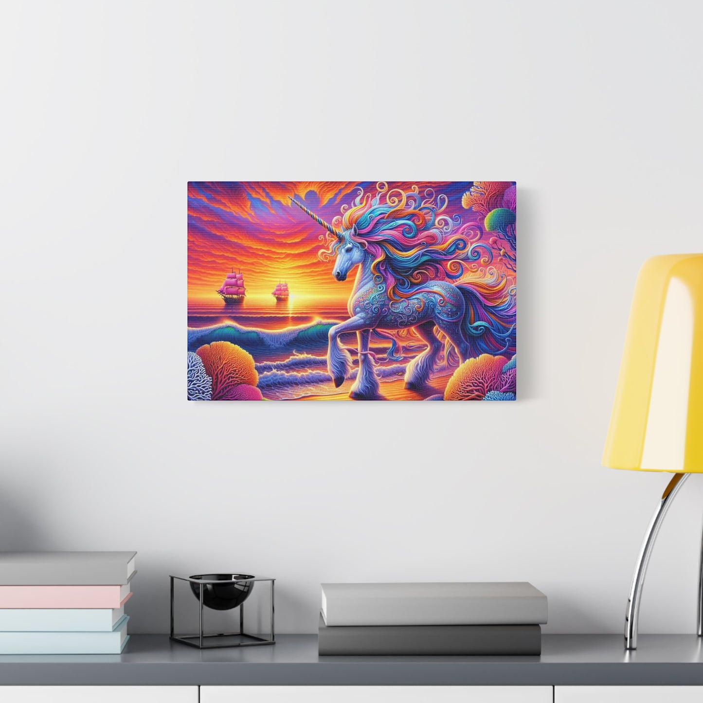 Matte Canvas, Stretched, 1.25"  Unicorn