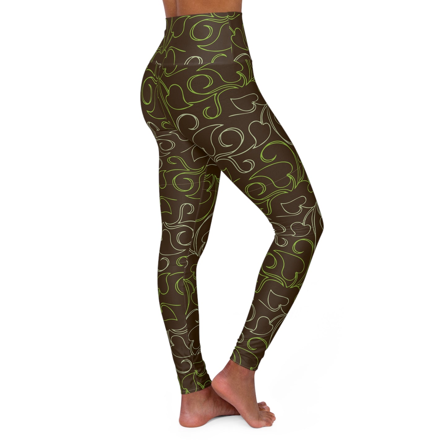 Chic High Waisted Yoga Leggings, Stylish Activewear, Comfortable Workout Leggings, Fitness Apparel, Trendy Athleisure