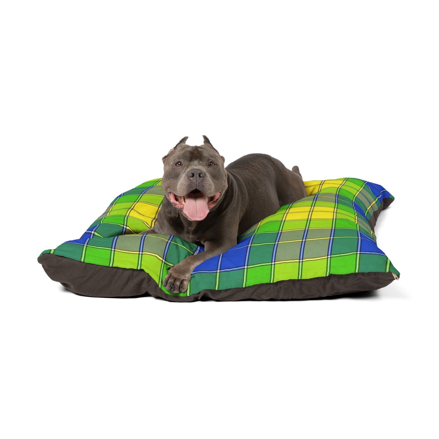 Cozy Plaid Pet Bed - Comfortable Dog Bed, Cat Cushion, Pet Lounge, Gift for Pets, Home Decor