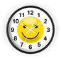 Cheerful Smiley Wall Clock, Positive Vibe Home Decor, Gift for Kids Rooms, Office Decor, Fun Timekeeper