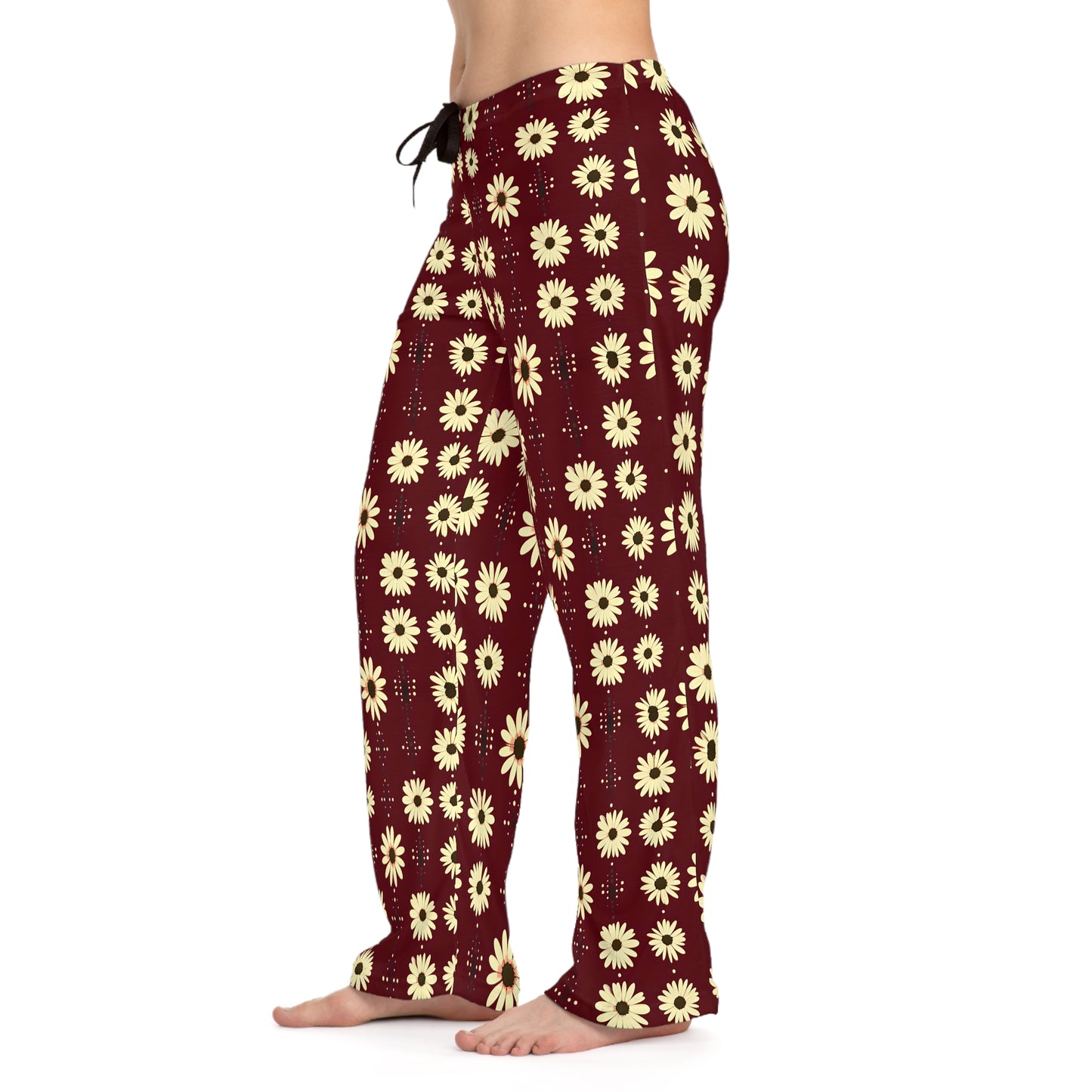 Cozy Floral Women's Pajama Pants, Relaxation, Sleepwear