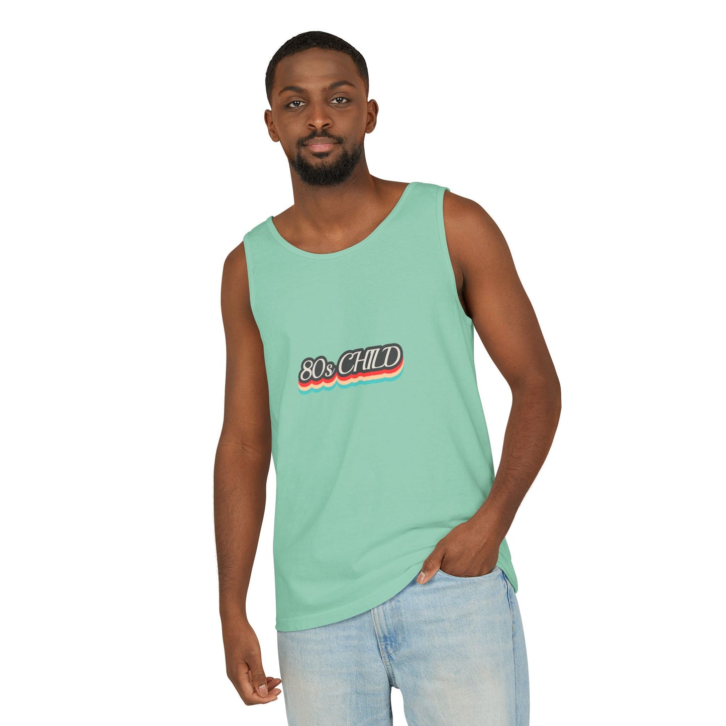80s Child Unisex Tank Top | Retro Summer Wear, Vintage Style Shirt, Gift for 80s Lovers, Bohemian Fashion, Nostalgic Apparel