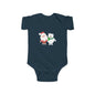 Christmas Santa & Polar Bear Infant Bodysuit — Cute Holiday Baby One-Piece