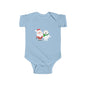 Christmas Santa & Polar Bear Infant Bodysuit — Cute Holiday Baby One-Piece