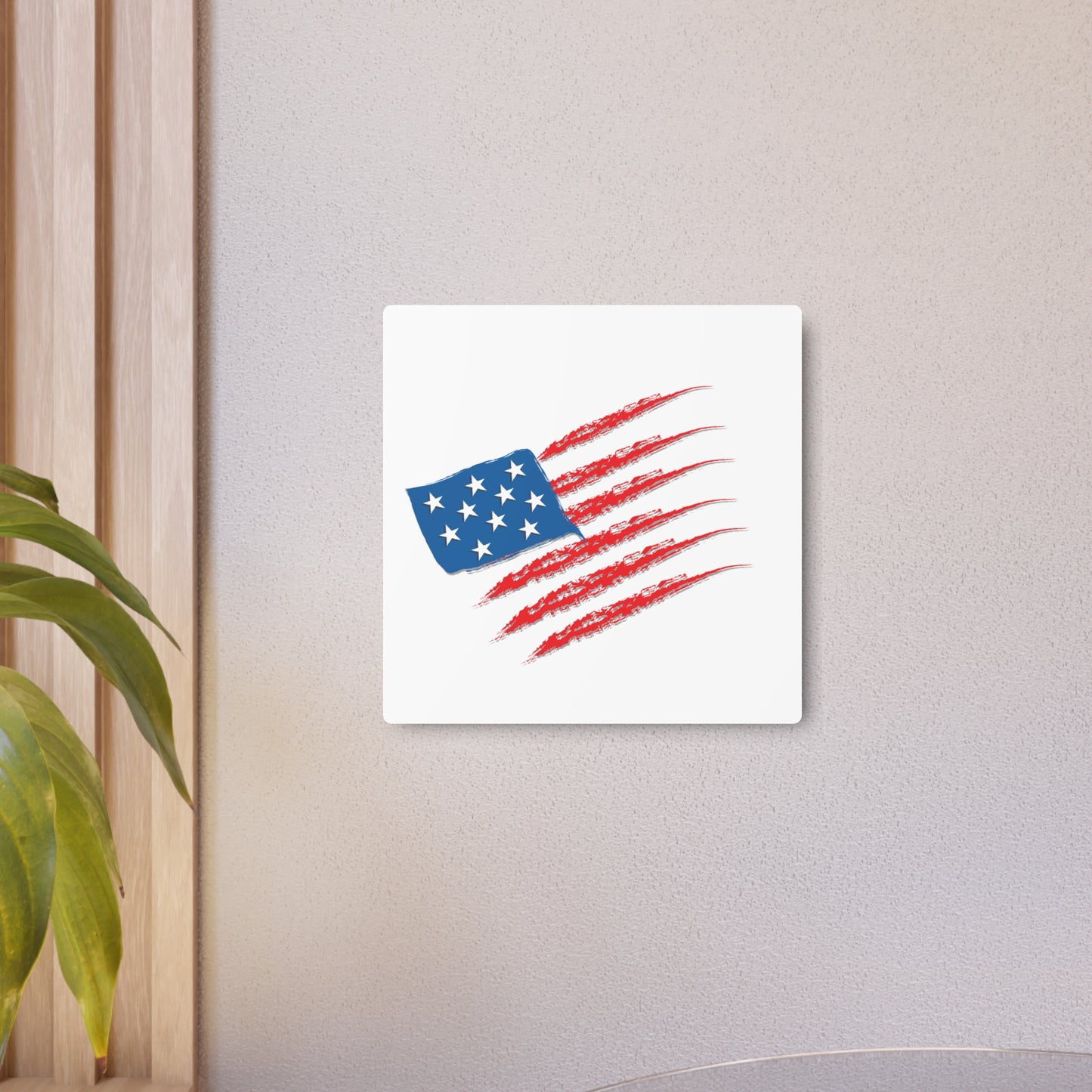 Patriotic Metal Art Sign, Rustic Decor for Home, Wall Art for Independence Day, Memorial Day, Veteran's Day, Gifts for Patriots