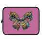 Colorful Butterfly Laptop Sleeve for Women, Boho Tech Case, Laptop Bag, Gift for Students, Mother's Day, Colorful Design