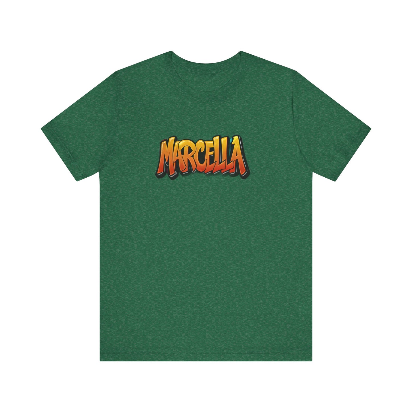 Marcella Graphic Tee, Unisex Short Sleeve Shirt for Casual Wear, Gift for Friends, Summer Outfit, Unique Name Shirt