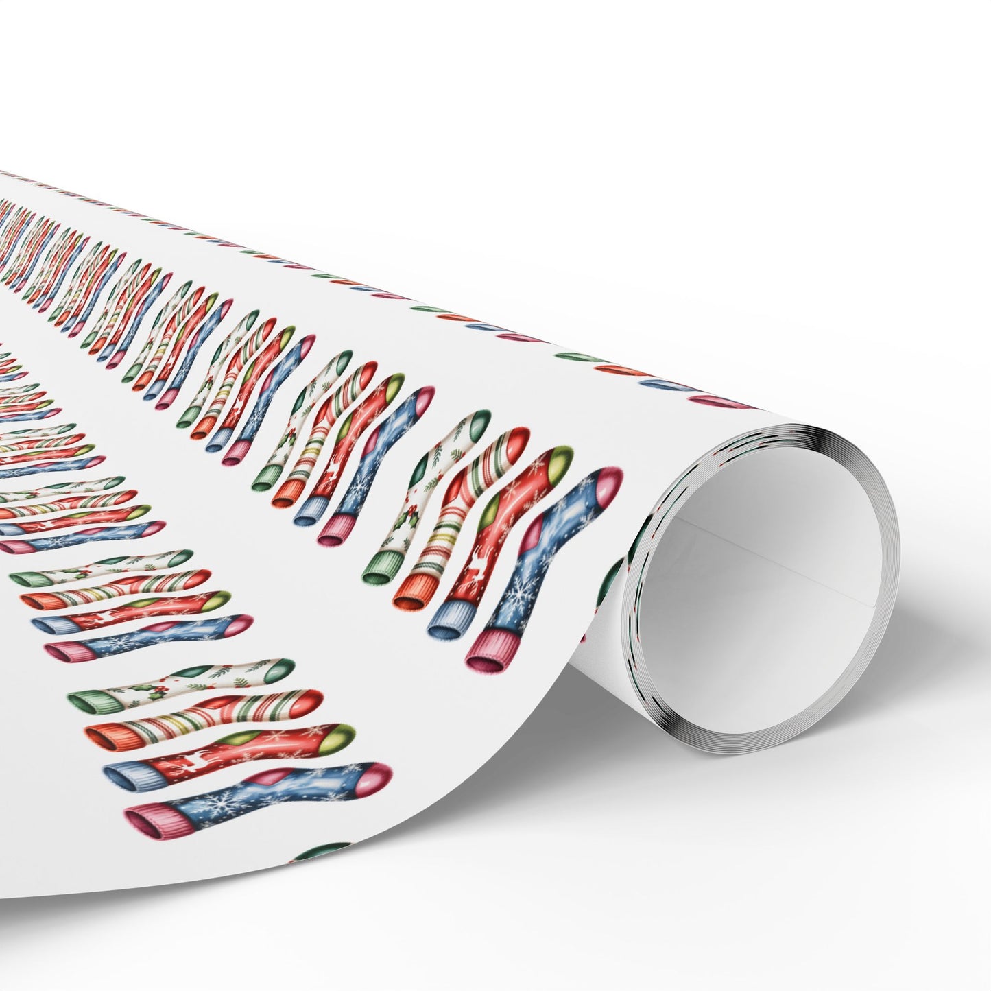 Holiday Candy Cane Pattern Wrapping Paper Roll — Festive Gift Wrap for Christmas & Seasonal Gifts