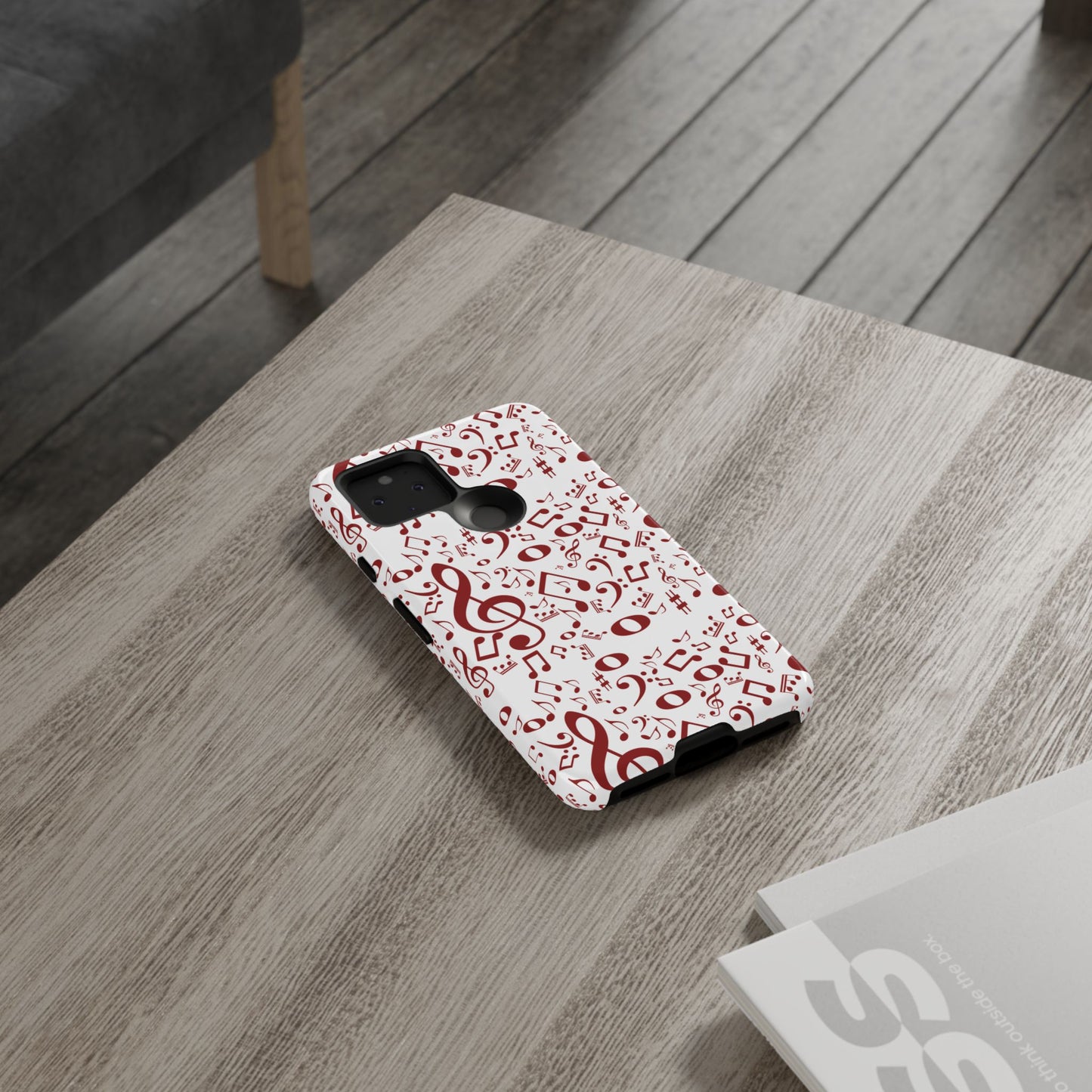 Musical Note Phone Case, Tough iPhone Cover, Gift for Musicians, Customizable, Music Lover's Accessory, Durable Phone Protection