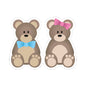 Cute Bear Kiss-Cut Stickers | Adorable Decor for Kids, Scrapbooking, Laptops, Party Favors, Gift Wrapping