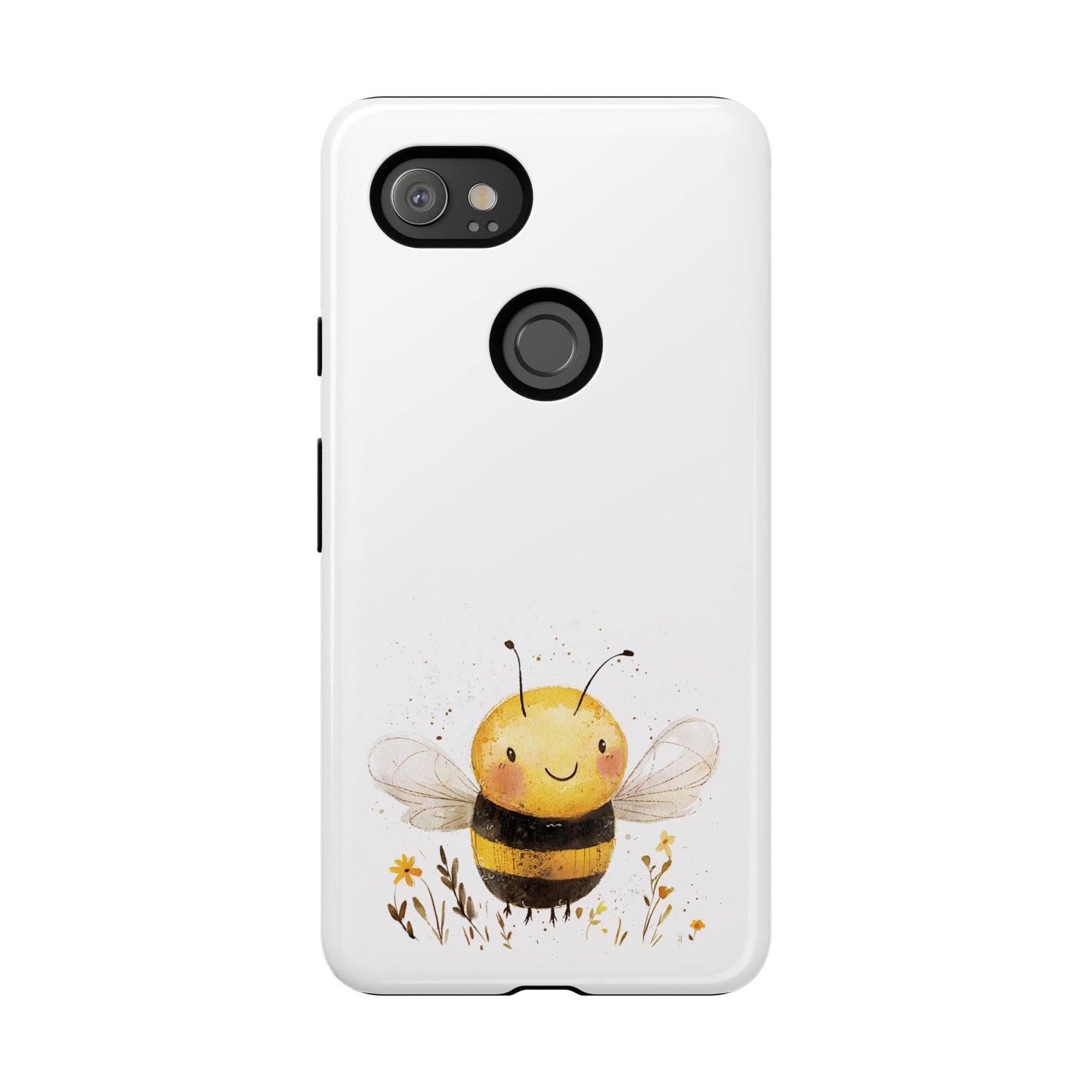 Bee Phone Case, Cute Bee Design, Tough Phone Cover, Gift for Nature Lovers, Floral Bee Mobile Case, Bee-themed Accessory