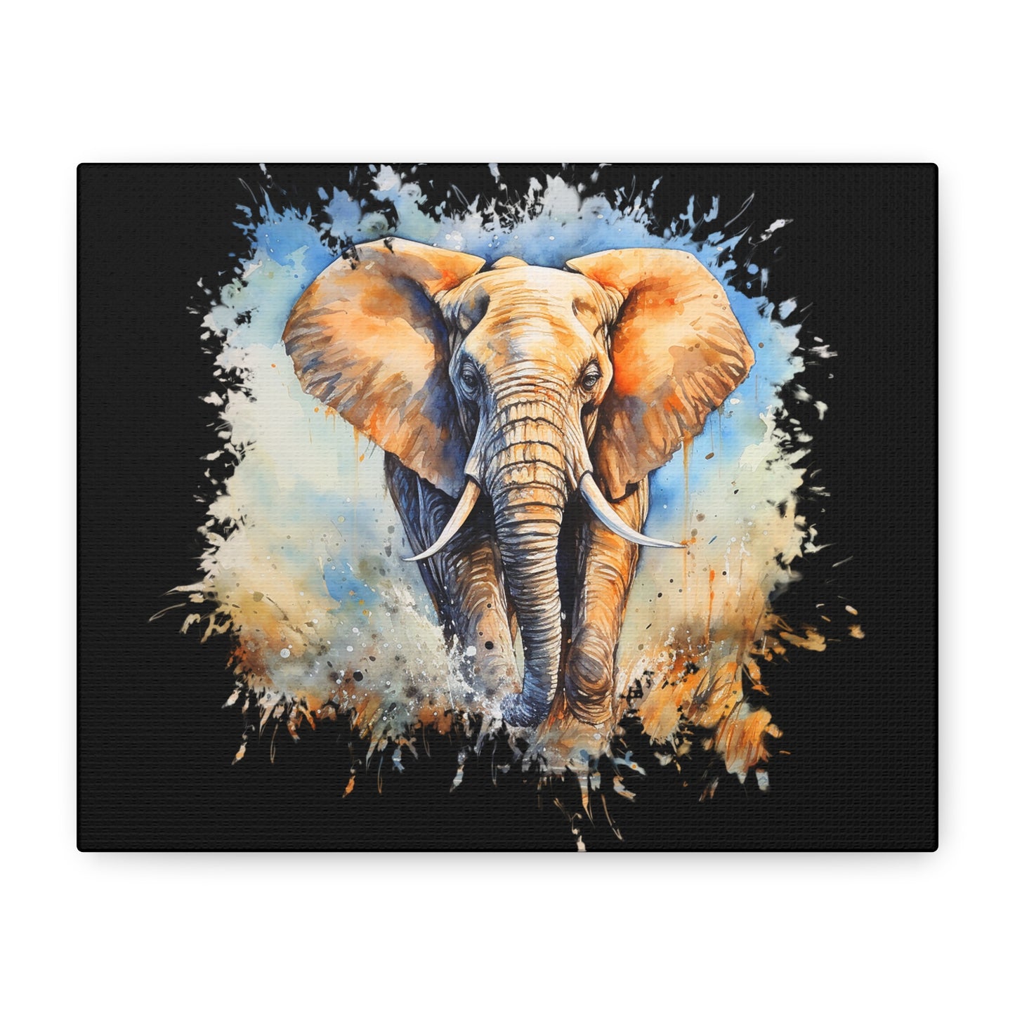 Matte Canvas, Stretched, 1.25" - Elephant