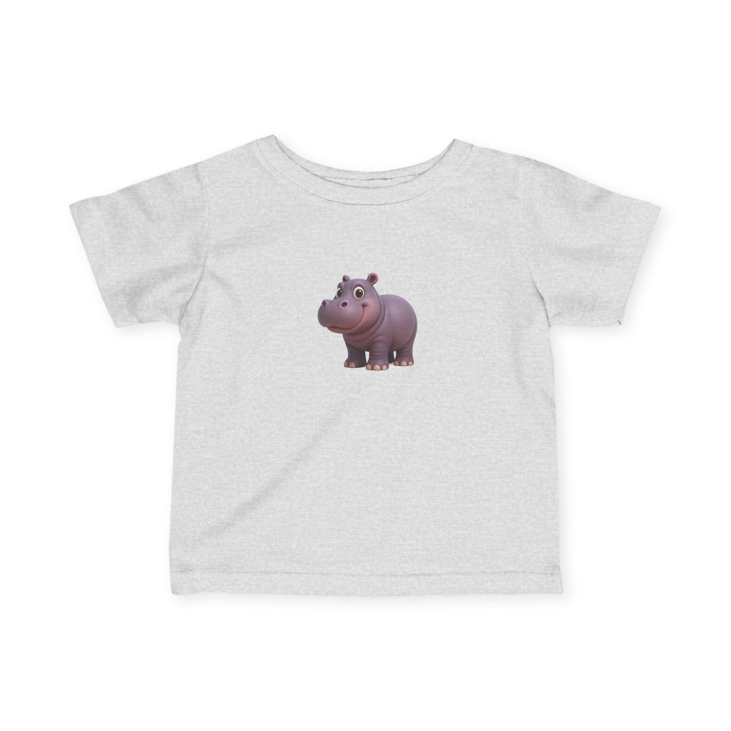 Cute Hippo Infant T-Shirt, Baby Birthday Gift, Toddler Apparel, Animal Lover Tee, Kids Casual Wear