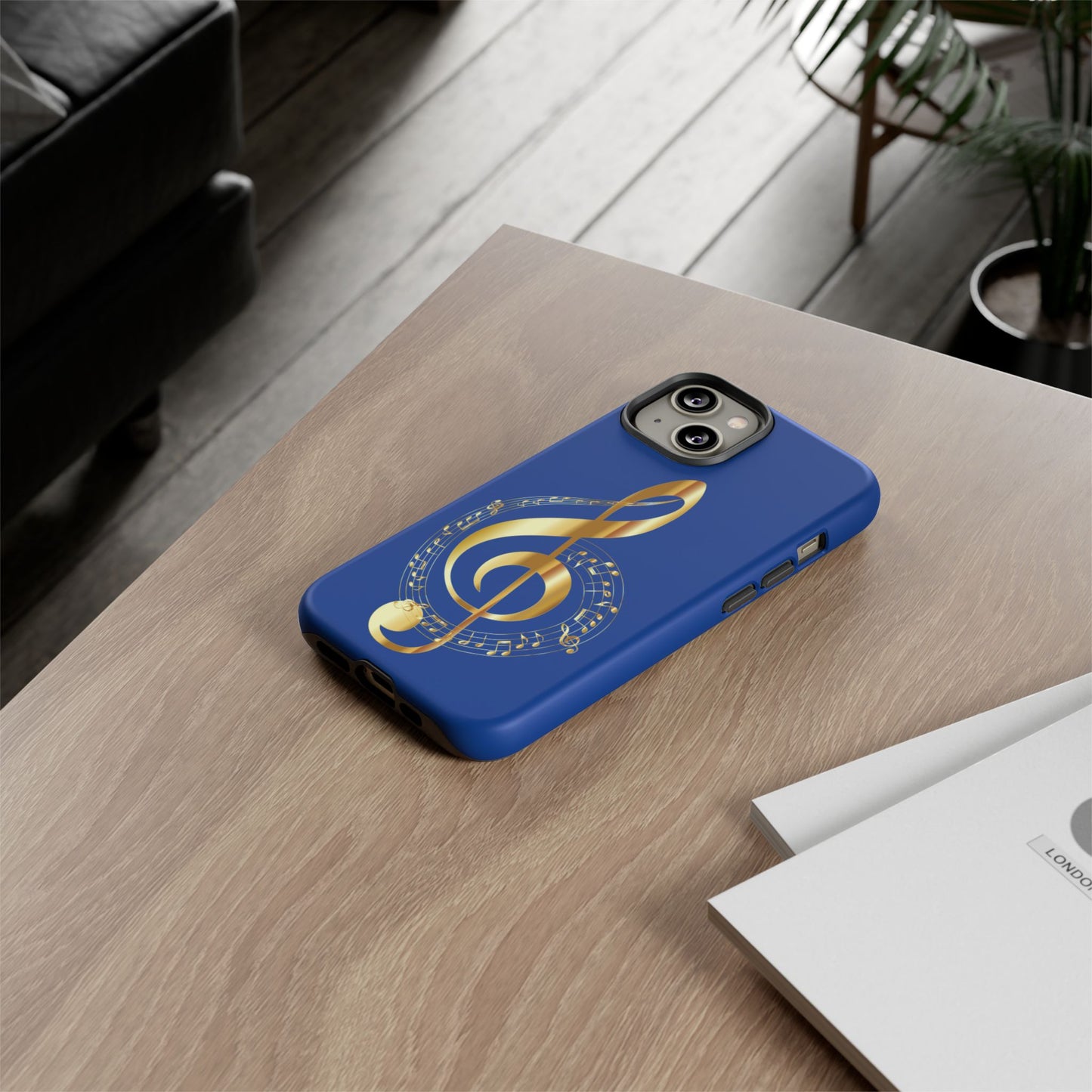 Tough Cases Blue and Gold Musical Note