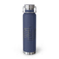22oz Insulated Water Bottle — Red Musical Notes Stainless Steel Vacuum Bottle
