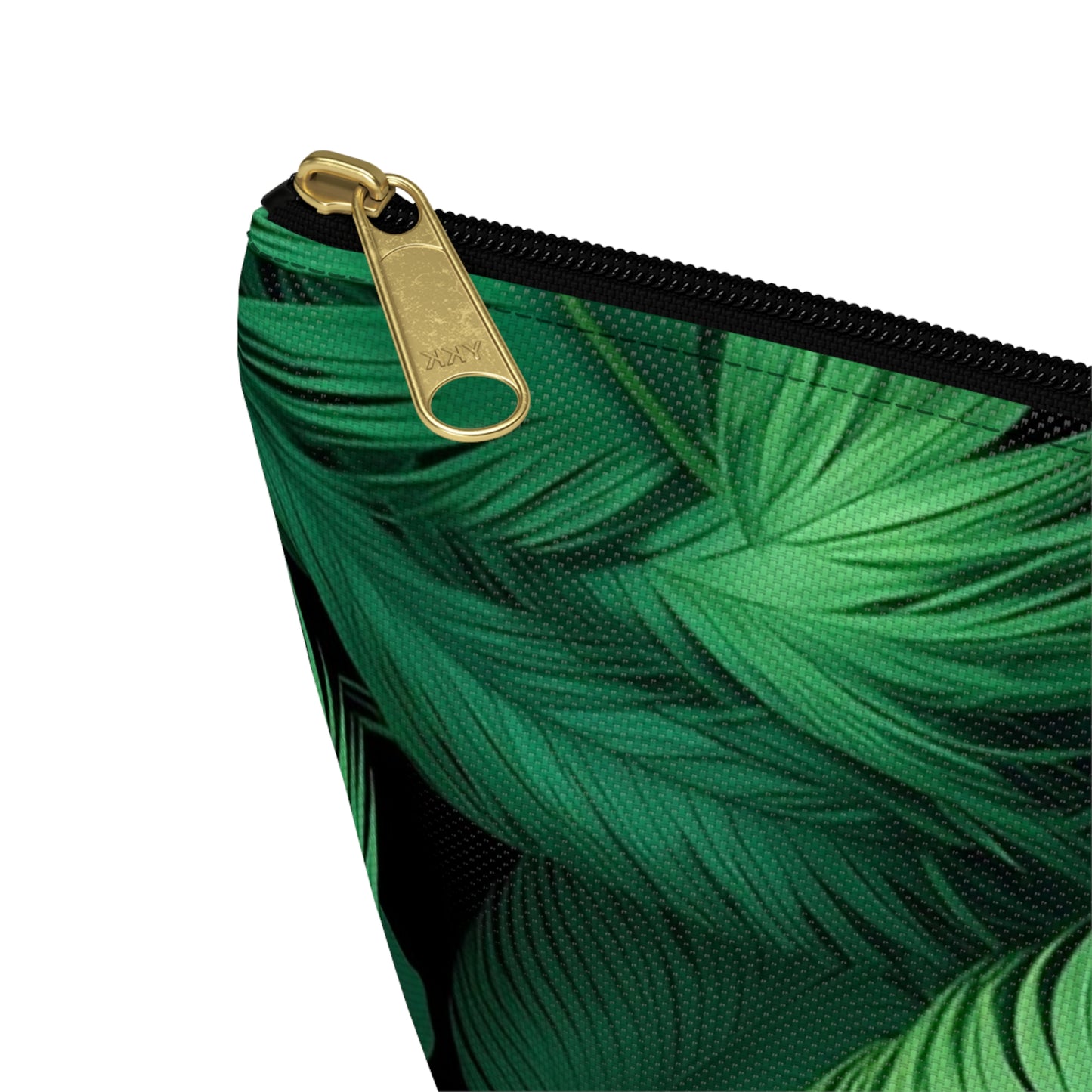 Tropical Leaf Accessory Pouch, Eco-Friendly Makeup Bag, Travel Organizer, Green Floral Pouch, Cute Gift for Nature Lovers