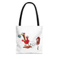 Quirky Cartoon Tote Bag, Funny Gift, Bird Lover's Bag, Everyday Use, Shopping